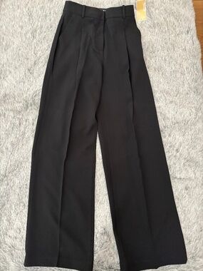 MICHAEL MICHAEL KORS Elegant Black Crepe Wide-Leg Pants size 2 NWT